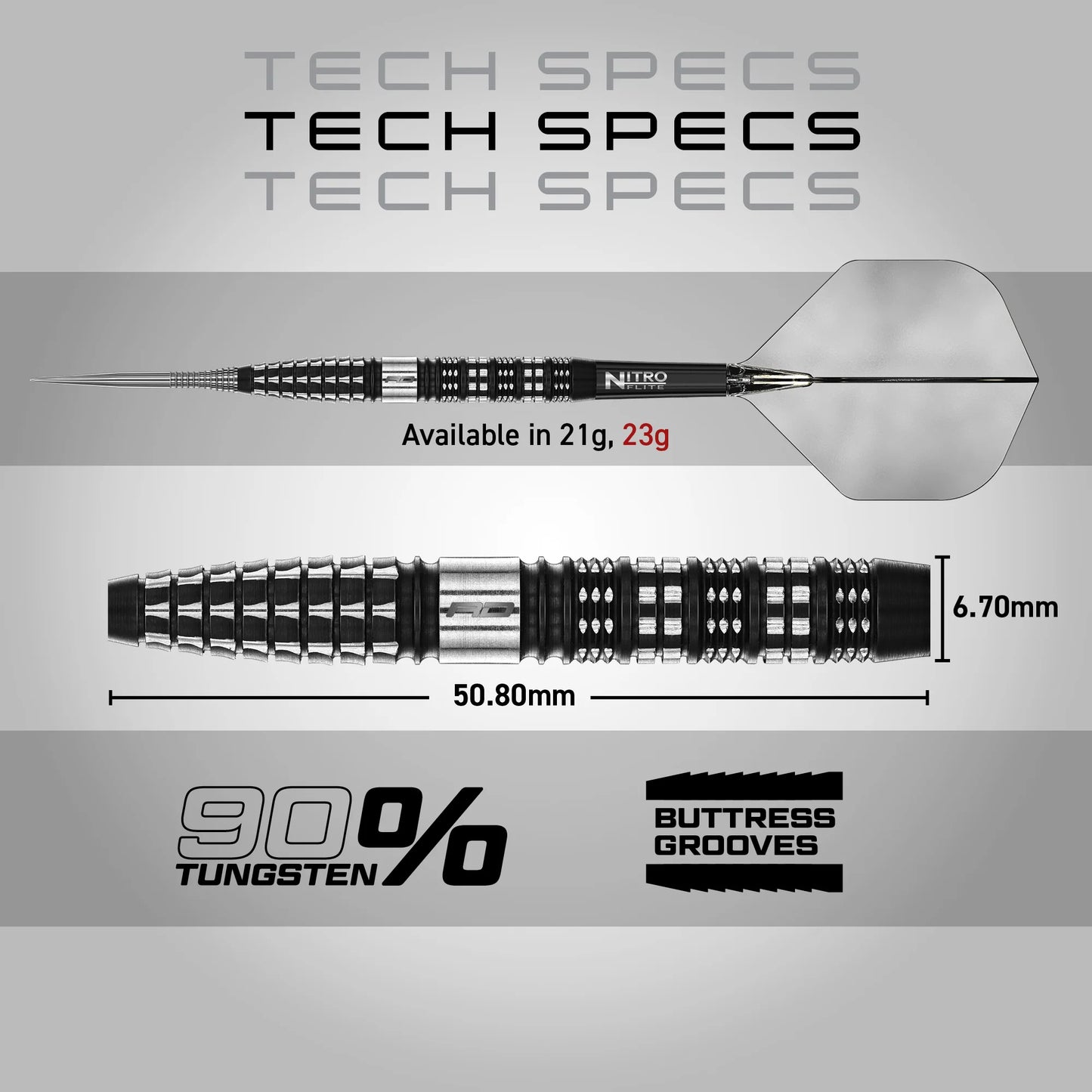 Recon Tapered Steel Tip Darts | Red Dragon