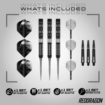 Recon Parallel Steel Tip Darts | Red Dragon