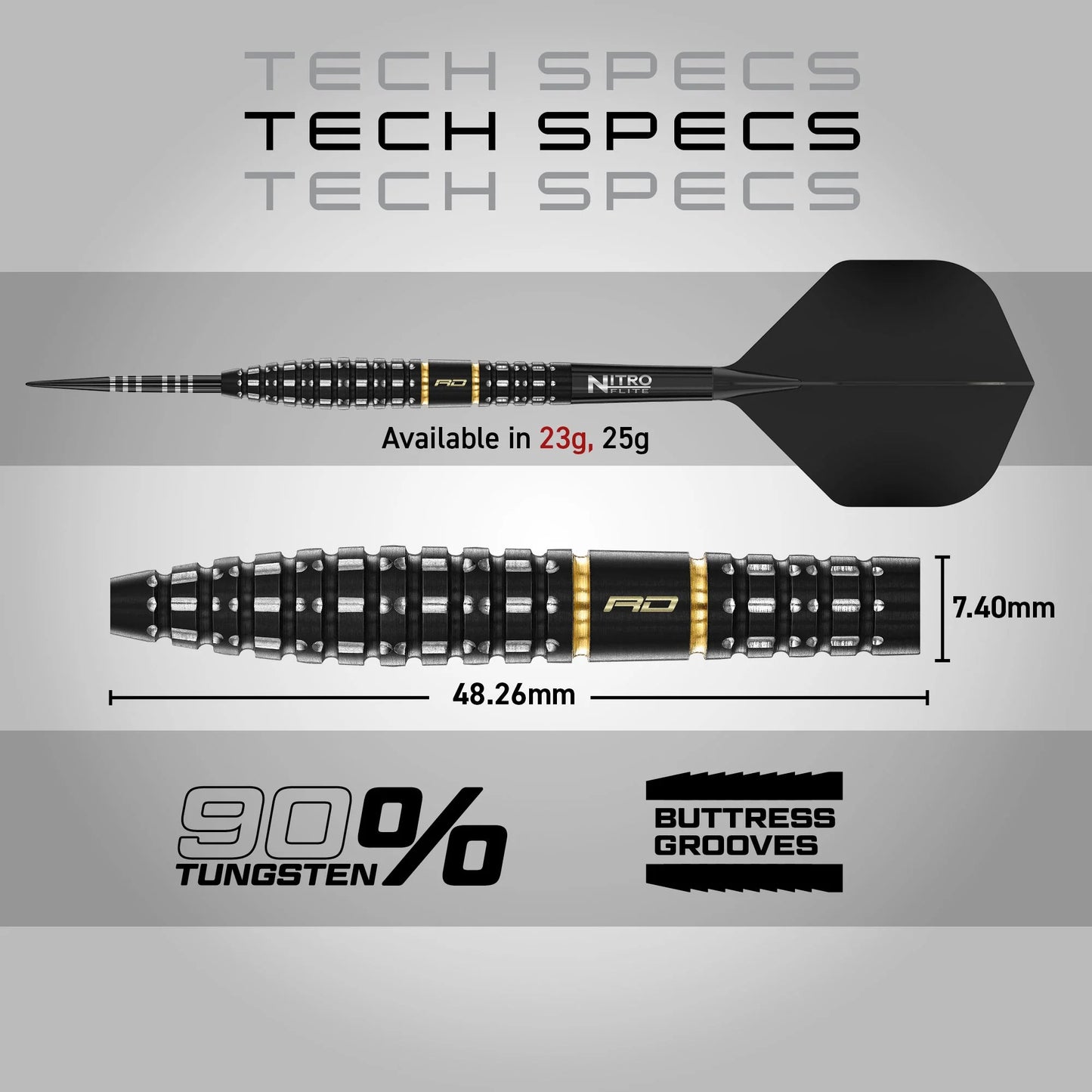 Ascend Torpedo Steel Tip Darts | Red Dragon