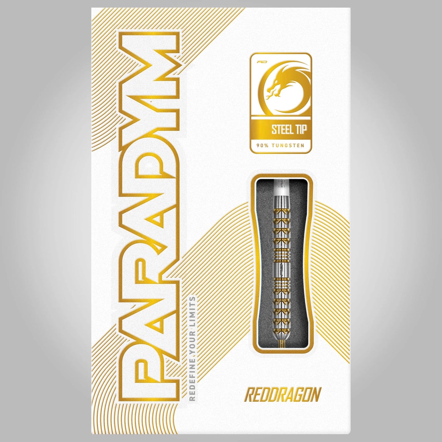 Paradym Gold Parallel Steel Tip Darts | Red Dragon