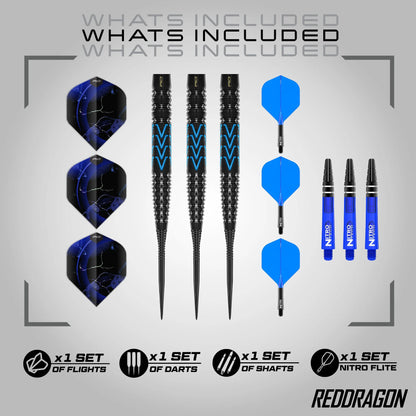 Amp Tapered Steel Tip Darts | Red Dragon