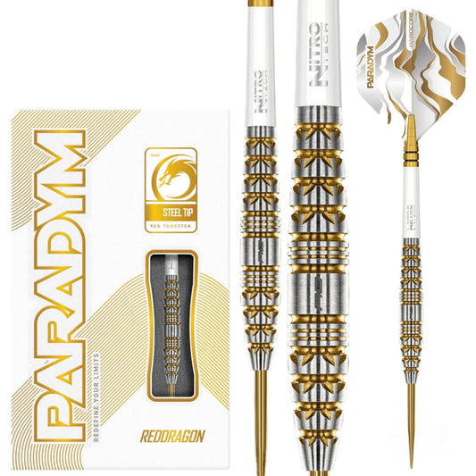 Paradym Gold Torpedo Steel Tip Darts | Red Dragon