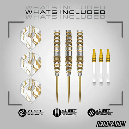 Paradym Gold Torpedo Steel Tip Darts | Red Dragon