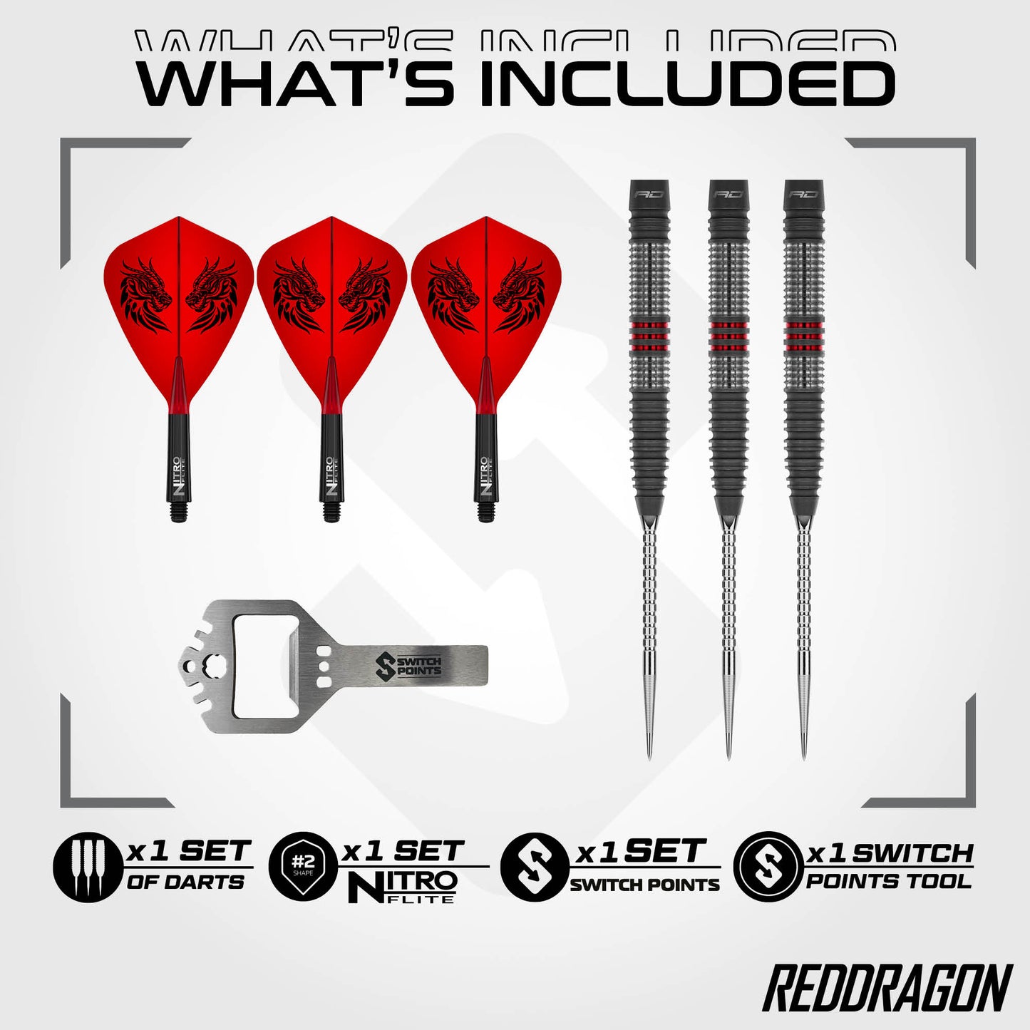 Jonny Clayton Hiraeth Switch Point Darts | Red Dragon