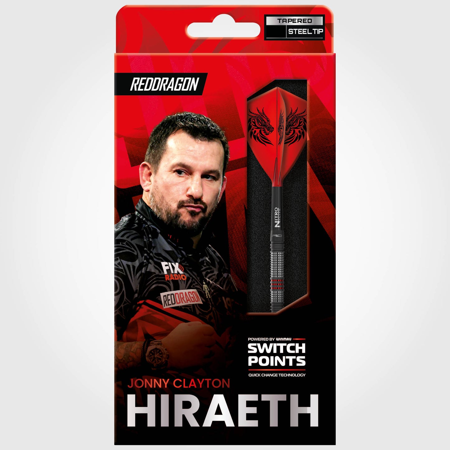 Jonny Clayton Hiraeth Switch Point Darts | Red Dragon