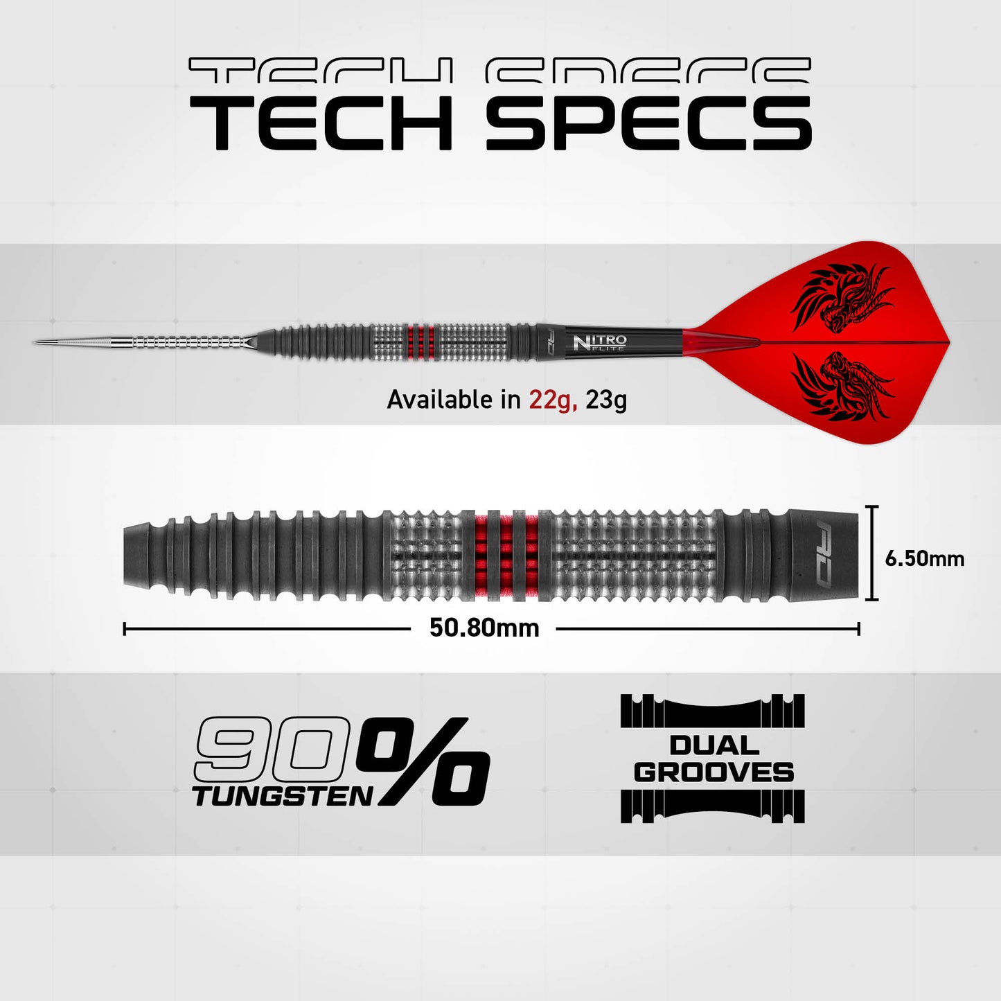 Jonny Clayton Hiraeth Switch Point Darts | Red Dragon