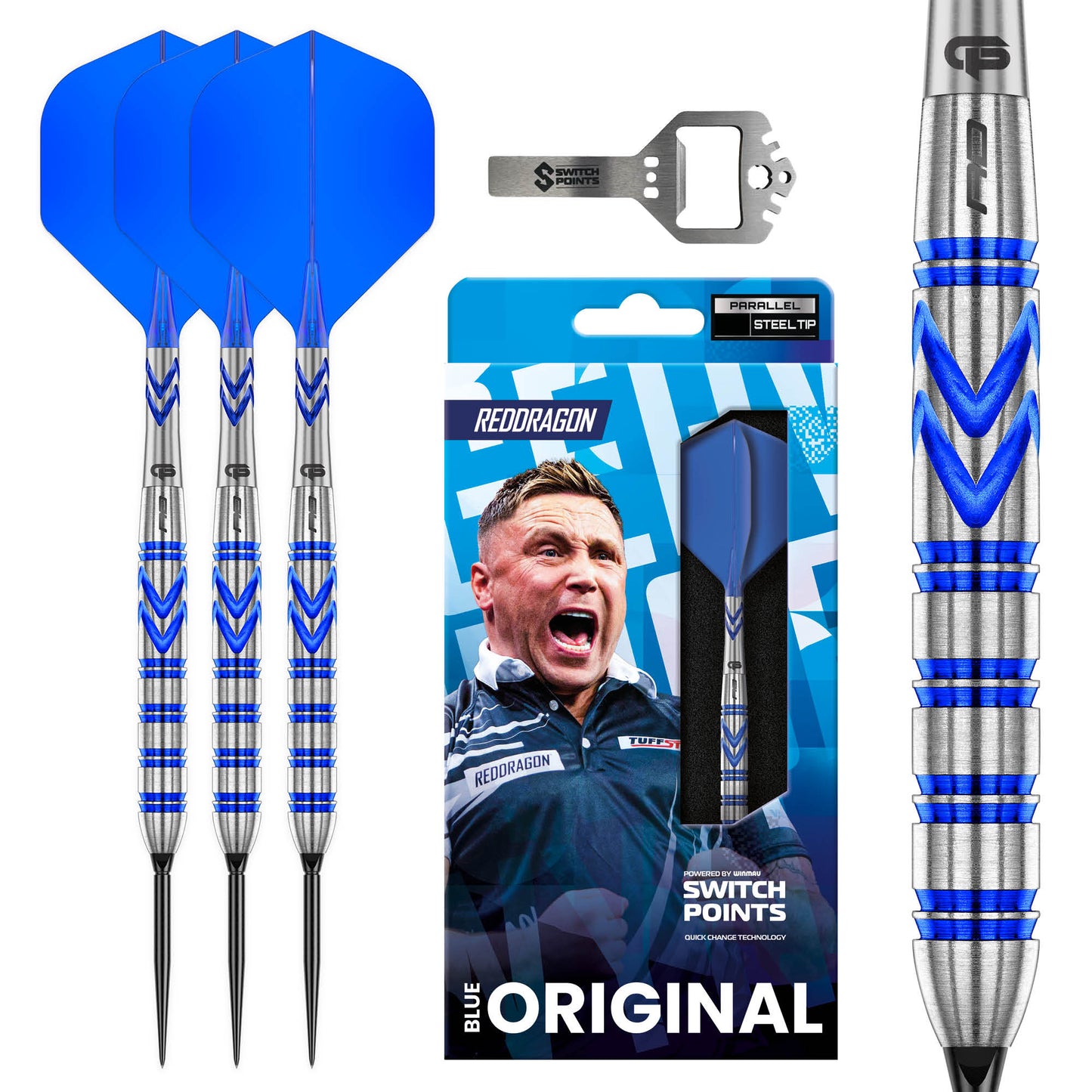 Gerwyn Price Blue Original Switch Point Darts | Red Dragon