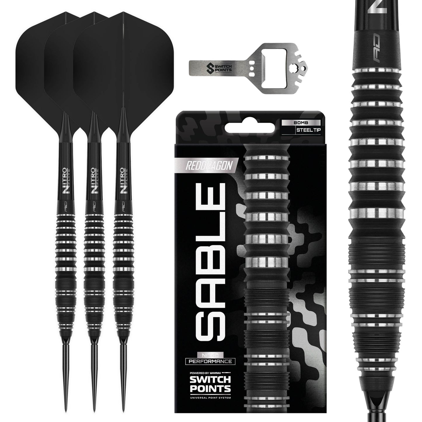Sable 03 Bomb Switch Point Darts | Red Dragon