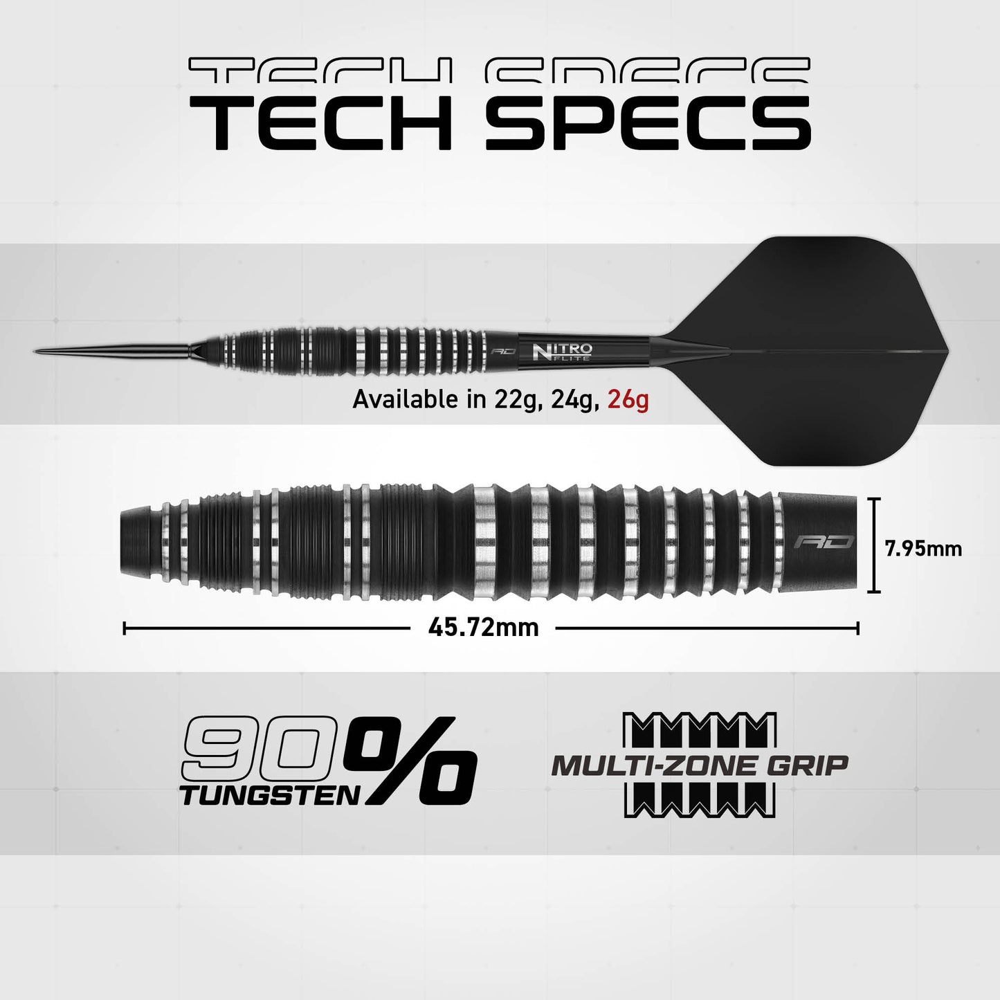 Sable 03 Bomb Switch Point Darts | Red Dragon