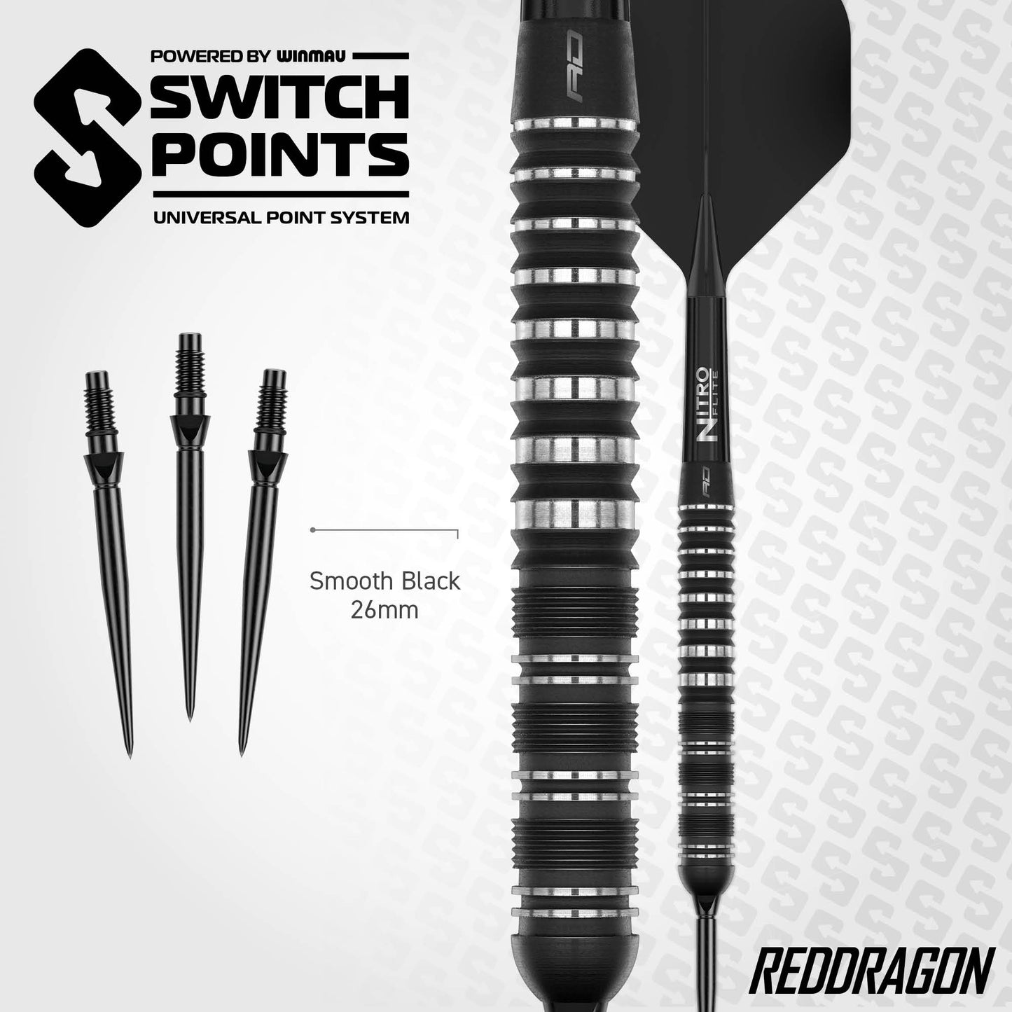 Sable 01 Parallel Switch Point Darts | Red Dragon