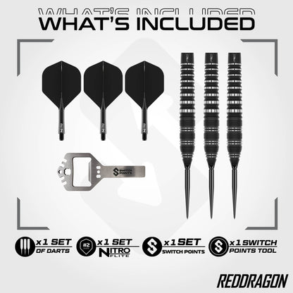 Sable 02 Torpedo Switch Point Darts | Red Dragon