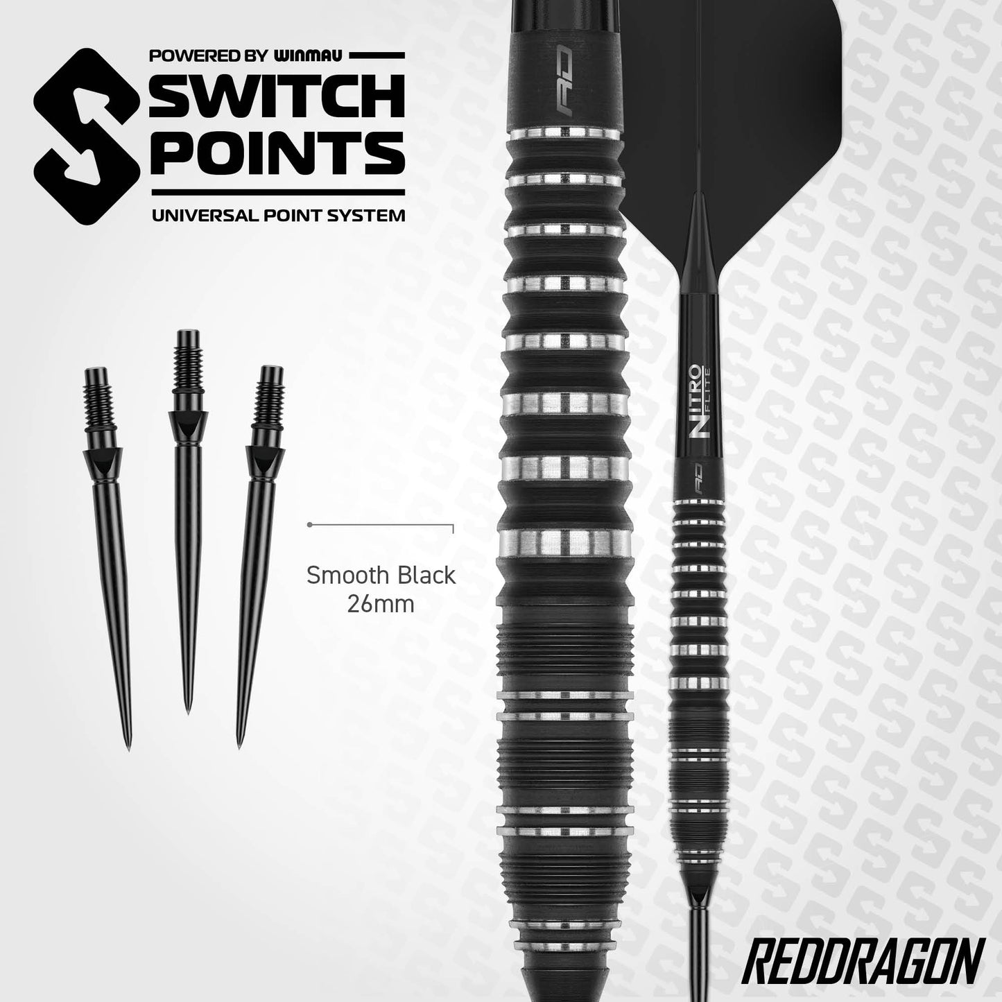 Sable 02 Torpedo Switch Point Darts | Red Dragon