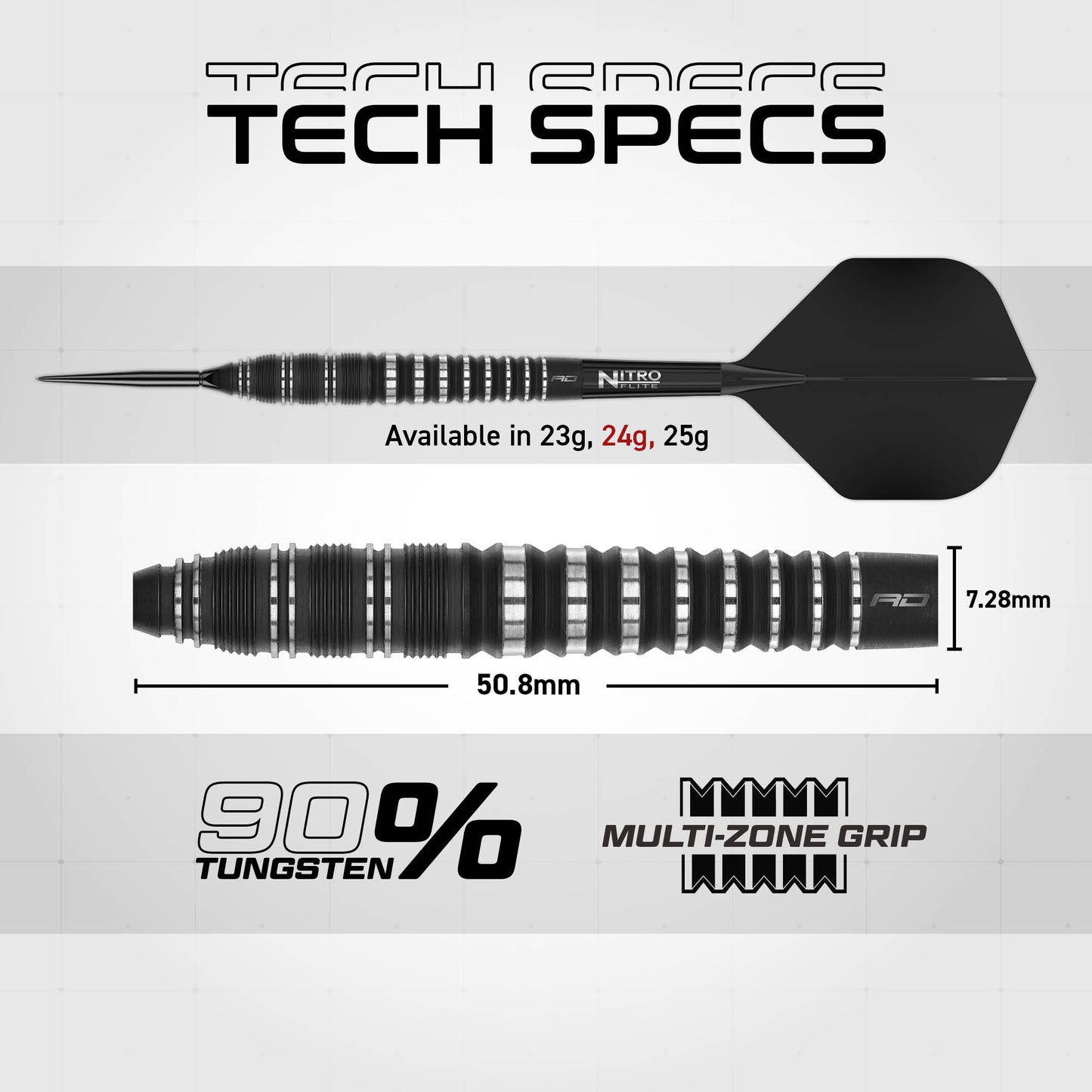 Sable 02 Torpedo Switch Point Darts | Red Dragon