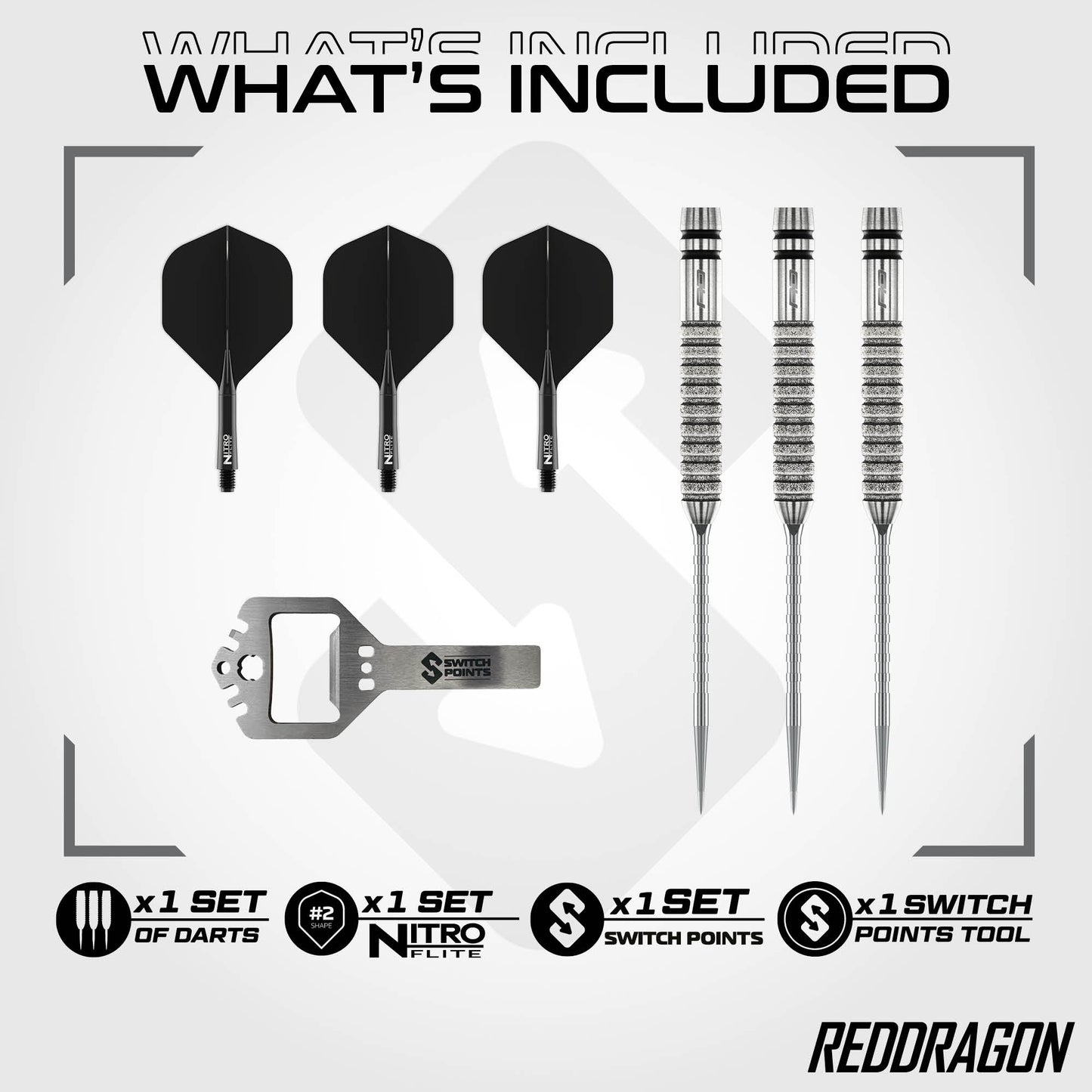 Gian Van Veen Tour Edition Switch Point Darts | Red Dragon