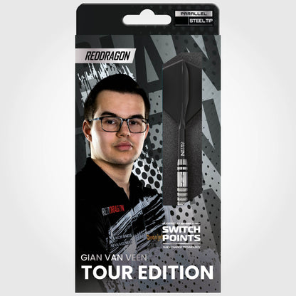 Gian Van Veen Tour Edition Switch Point Darts | Red Dragon