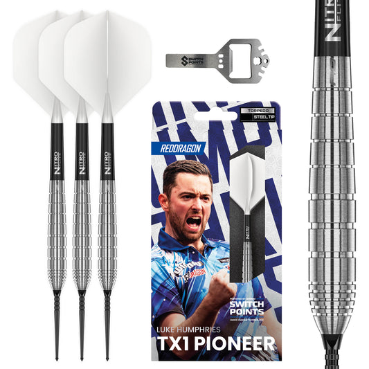 Luke Humphries TX1 Pioneer Switch Point Darts | Red Dragon