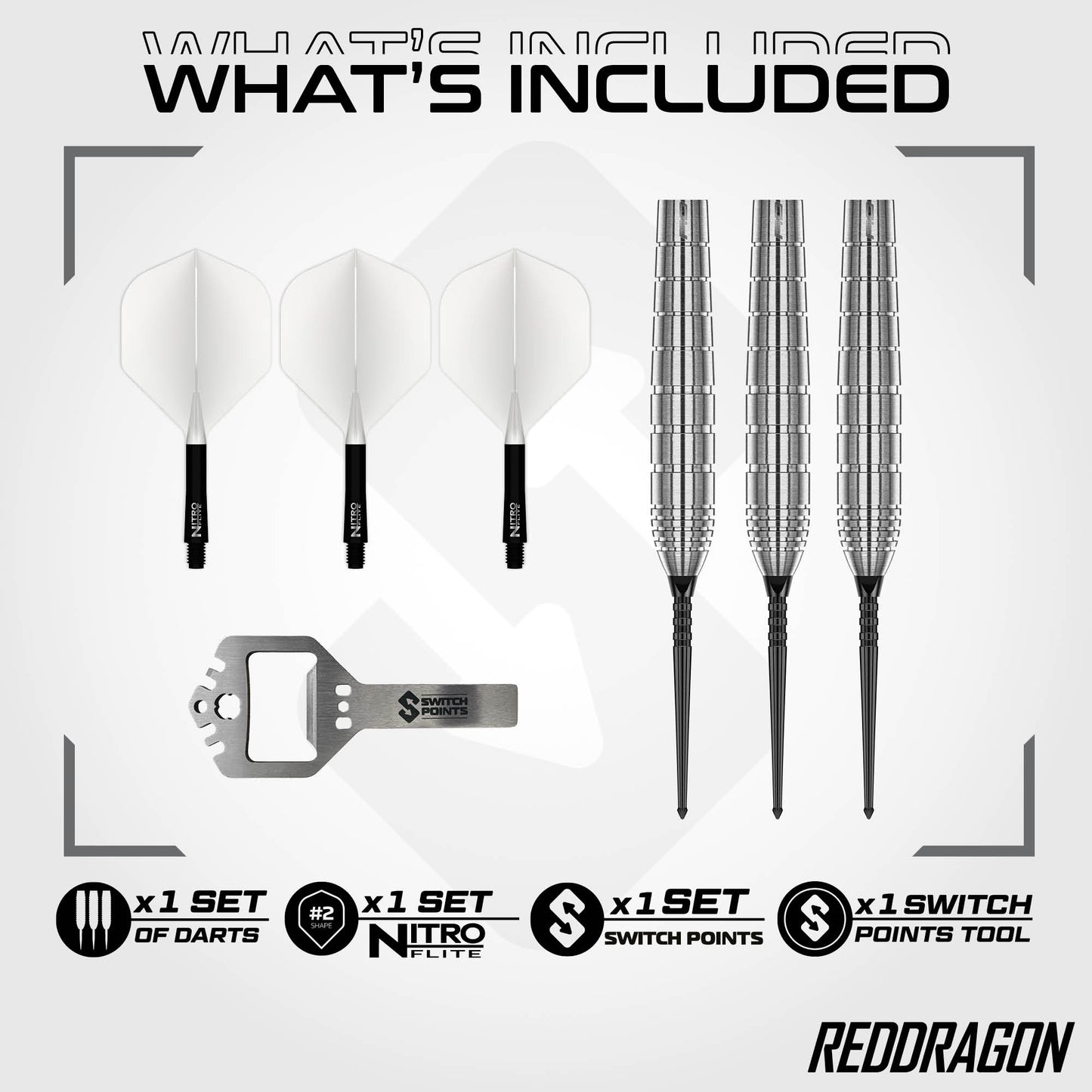 Luke Humphries TX1 Pioneer Switch Point Darts | Red Dragon