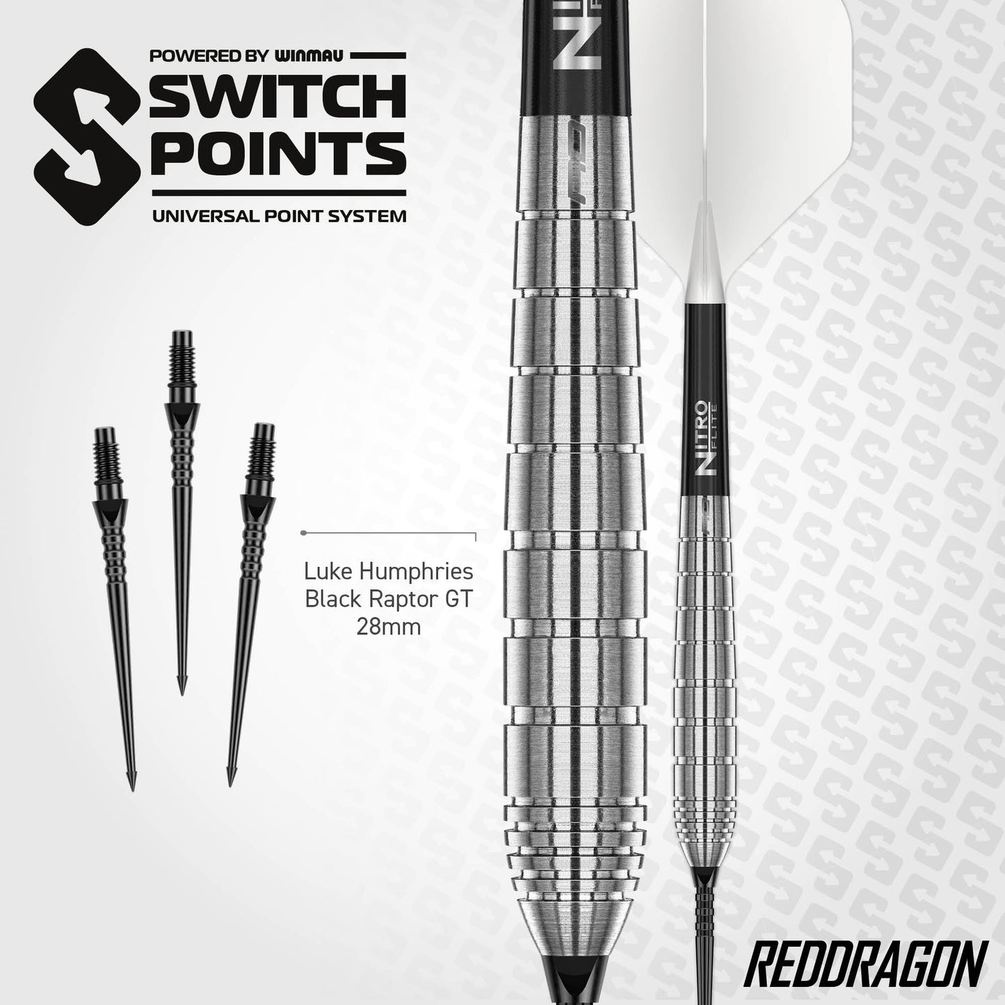 Luke Humphries TX1 Pioneer Switch Point Darts | Red Dragon