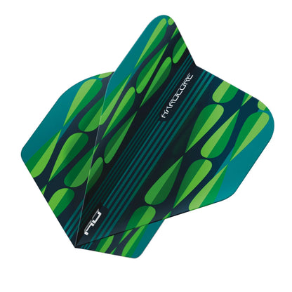 Green Teardrop Hardcore Radical Standard Dart Flights | Red Dragon