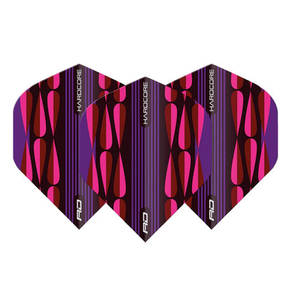 Pink Teardrop Hardcore Radical Standard Dart Flights | Red Dragon