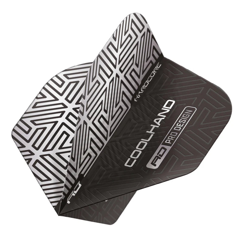 Luke Humphries Grey & White Hardcore Radical Standard Dart Flights | Red Dragon
