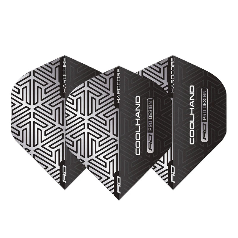 Luke Humphries Grey & White Hardcore Radical Standard Dart Flights | Red Dragon