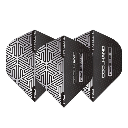 Luke Humphries Grey & White Hardcore Radical Standard Dart Flights | Red Dragon