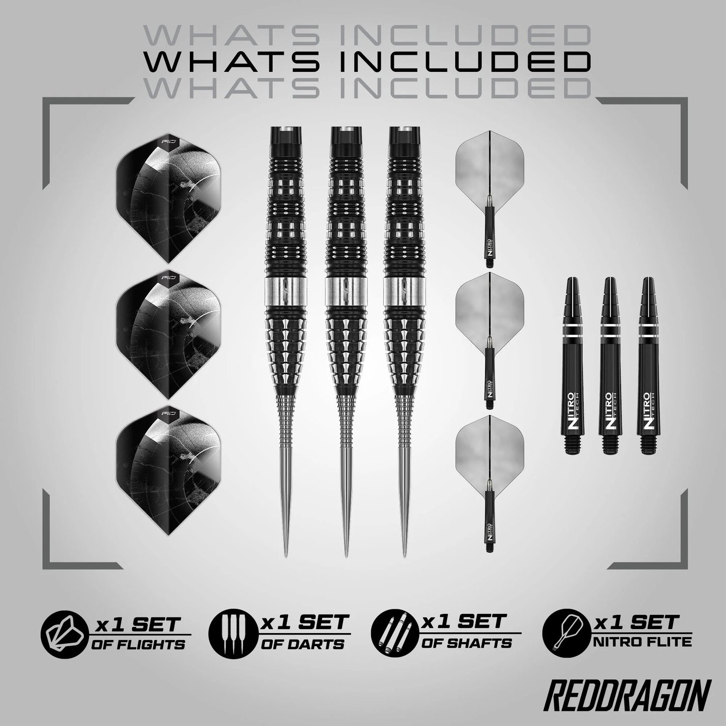 Recon Torpedo Steel Tip Darts | Red Dragon