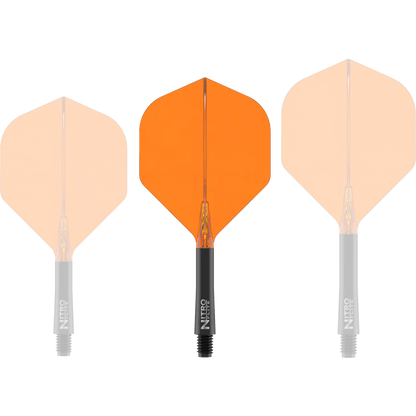 Nitro Flite Integrated Flight & Shaft Black & Orange | Red Dragon