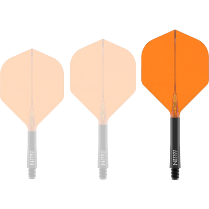 Nitro Flite Integrated Flight & Shaft Black & Orange | Red Dragon