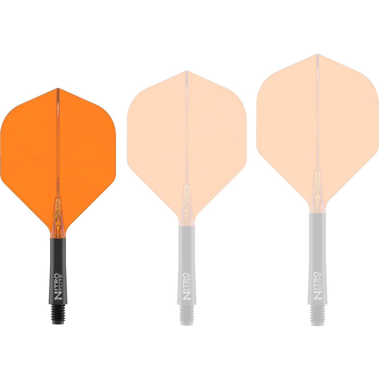 Nitro Flite Integrated Flight & Shaft Black & Orange | Red Dragon
