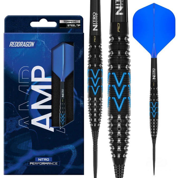Amp Torpedo Steel Tip Darts | Red Dragon
