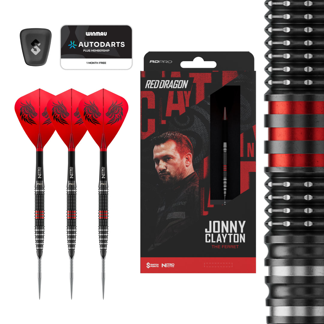 Jonny Clayton RD-PRO Switch Point Darts | Red Dragon