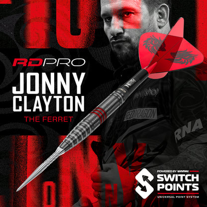 Jonny Clayton RD-PRO Switch Point Darts | Red Dragon