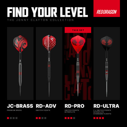 Jonny Clayton RD-PRO Switch Point Darts | Red Dragon