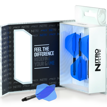Nitro Flite Integrated Flight & Shaft - Black & Blue | Red Dragon