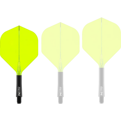 Nitro Flite Integrated Flight & Shaft - Black & Yellow | Red Dragon
