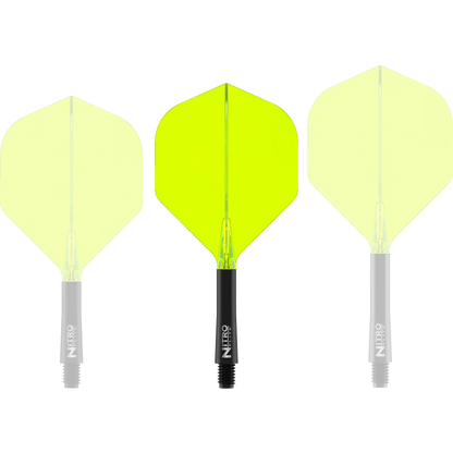 Nitro Flite Integrated Flight & Shaft - Black & Yellow | Red Dragon