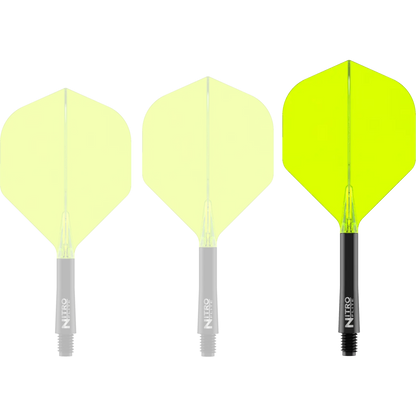 Nitro Flite Integrated Flight & Shaft - Black & Yellow | Red Dragon