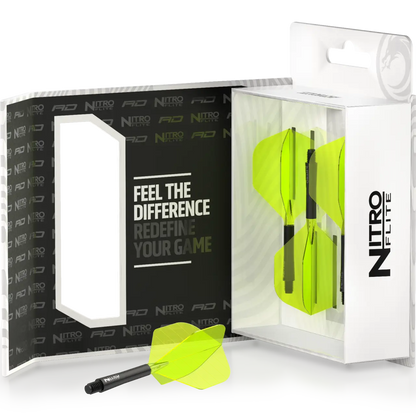 Nitro Flite Integrated Flight & Shaft - Black & Yellow | Red Dragon