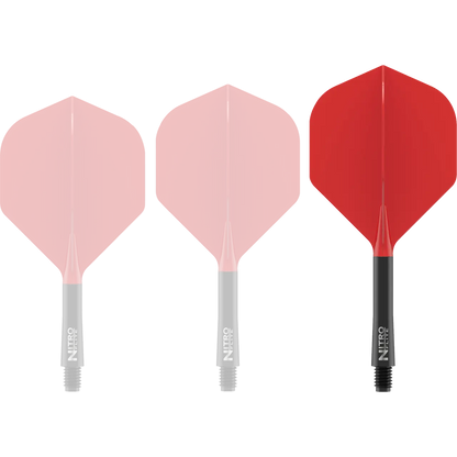 Nitro Flite Integrated Flight & Shaft Black & Red | Red Dragon