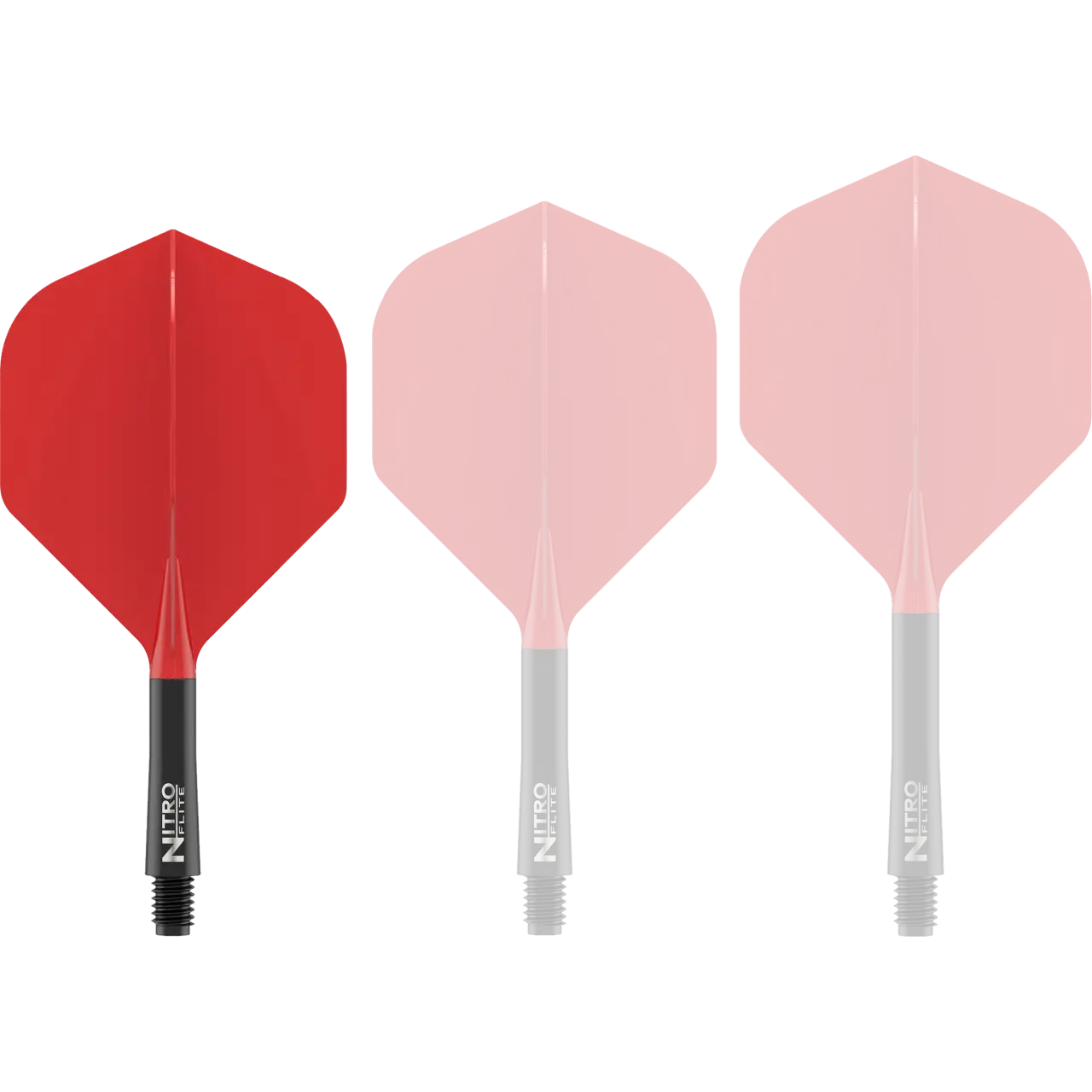 Nitro Flite Integrated Flight & Shaft Black & Red | Red Dragon