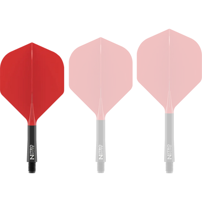 Nitro Flite Integrated Flight & Shaft Black & Red | Red Dragon