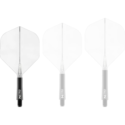 Nitro Flite Integrated Flight & Shaft - Black & Clear | Red Dragon