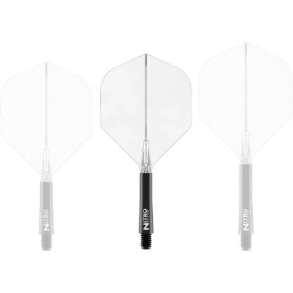 Nitro Flite Integrated Flight & Shaft - Black & Clear | Red Dragon