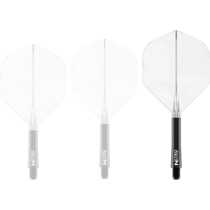 Nitro Flite Integrated Flight & Shaft - Black & Clear | Red Dragon