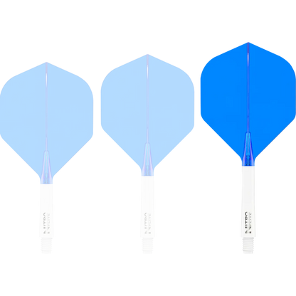 Nitro Flite Integrated Flight & Shaft - White & Blue | Red Dragon