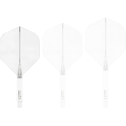Nitro Flite Integrated Flight & Shaft - White & Clear | Red Dragon