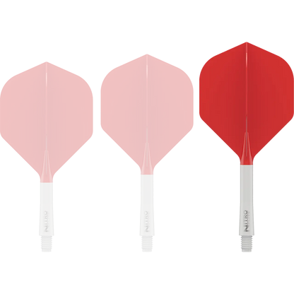 Nitro Flite Integrated Flight & Shaft - White & Red | Red Dragon