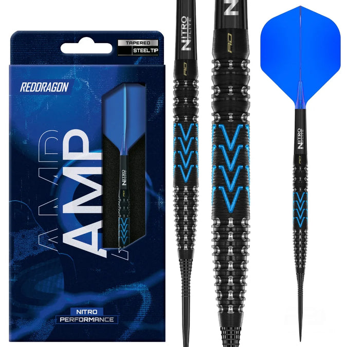 Amp Tapered Steel Tip Darts | Red Dragon